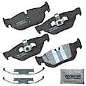 Brake Pads: With Hardware, Semi-metallic, Better Performance, Quiet, Less Dust