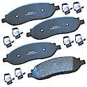 Brake Pads: With Hardware, Ceramic, Long Life and Quiet