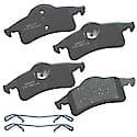 Brake Pads: With Hardware, Ceramic, Long Life and Quiet