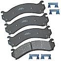 Brake Pads: With Hardware, Ceramic, Long Life and Quiet