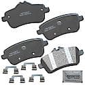 Brake Pads: With Hardware, Semi-metallic, Better Performance, Quiet, Less Dust