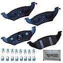 Semi-Metallic Brake Pads - (4-Pad Set)