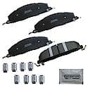 Brake Pads With Hardware, Better Performance, Longer Life, Quiet, Ideal For Towing