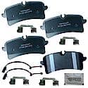 Brake Pads: With Hardware, Semi-metallic, Better Performance, Quiet, Less Dust