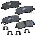 Brake Pads: With Hardware, Ceramic, Long Life and Quiet