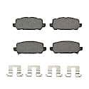 Brake Pads: With Hardware, Ceramic, Long Life and Quiet