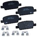 Brake Pads: With Hardware, Ceramic, Long Life and Quiet