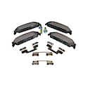 Rear Disc Brake Pad Set with Shims and Bolts