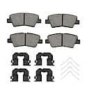 Brake Pads: With Hardware, Ceramic, Long Life and Quiet