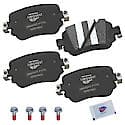 Brake Pads With Hardware, Ceramic, Longer Life, Quiet, Low Dust