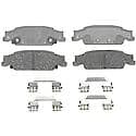 Ceramic Rear Disc Brake Pad Set with Hardware