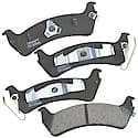 Semi-Metallic Brake Pads - (4-Pad Set)