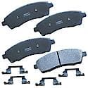 Brake Pads: With Hardware, Semi-metallic, Long Life and Quiet