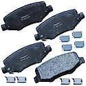 Brake Pads: With Hardware, Semi-metallic, Long Life and Quiet