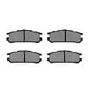 Brake Pads: Semi-metallic, Long Life and Quiet