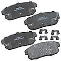 Brake Pads: With Hardware, Ceramic, Long Life and Quiet