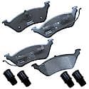 Brake Pads: With Hardware, Semi-metallic, Long Life and Quiet