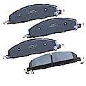 Brake Pads: With Hardware, Semi-metallic, Long Life and Quiet