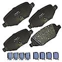 Brake Pads: With Hardware, Ceramic, Long Life and Quiet