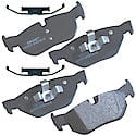 Brake Pads: With Hardware, Semi-metallic, Long Life and Quiet