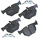 Brake Pads With Hardware, Ceramic, Long Pad Life, Quiet Braking