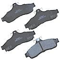 Brake Pads: Semi-metallic, Long Life and Quiet