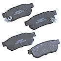 Brake Pads Without Hardware, Ceramic, Long Pad Life, Quiet Braking