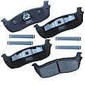 Brake Pads: With Hardware, Semi-metallic, Long Life and Quiet