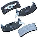 Brake Pads Without Hardware, Semi-Metallic, Long Pad Life, Quiet Braking