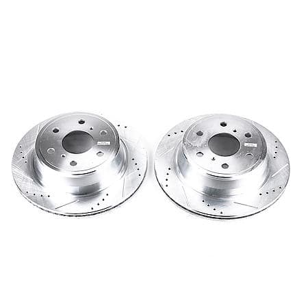 Evolution Performance Drilled, Slotted Plated Brake Rotor Pair