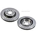 Cross Drilled Brake Rotor Set