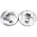 Evolution Performance Drilled, Slotted Plated Brake Rotor Pair