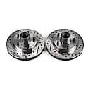 Evolution Performance Drilled, Slotted Plated Brake Rotor Pair