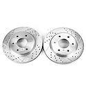 Evolution Performance Drilled, Slotted Plated Brake Rotor Pair