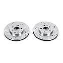 Evolution Performance Drilled, Slotted Plated Brake Rotor Pair