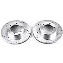 Evolution Performance Drilled, Slotted Plated Brake Rotor Pair