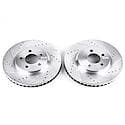 Evolution Performance Drilled, Slotted Plated Brake Rotor Pair