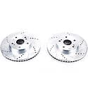 Evolution Performance Drilled, Slotted Plated Brake Rotor Pair