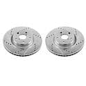 Evolution Performance Drilled, Slotted Plated Brake Rotor Pair