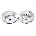 Evolution Performance Drilled, Slotted Plated Brake Rotor Pair