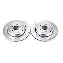 Evolution Performance Drilled, Slotted Plated Brake Rotor Pair