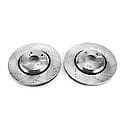 Evolution Performance Drilled, Slotted Plated Brake Rotor Pair