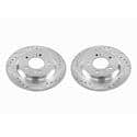 Evolution Performance Drilled, Slotted Plated Brake Rotor Pair