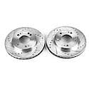 Evolution Performance Drilled, Slotted Plated Brake Rotor Pair