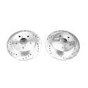 Evolution Performance Drilled, Slotted Plated Brake Rotor Pair