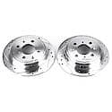 Evolution Performance Drilled, Slotted Plated Brake Rotor Pair