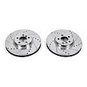 Evolution Performance Drilled, Slotted Plated Brake Rotor Pair