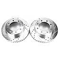 Evolution Performance Drilled, Slotted Plated Brake Rotor Pair