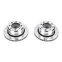 Evolution Performance Drilled, Slotted Plated Brake Rotor Pair