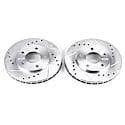 PowerStop Evolution Performance Drilled, Slotted & Plated Brake Rotor Pair